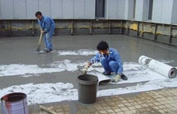 上人屋面渗漏水用YYPE做卷材粘结剂重新做防水